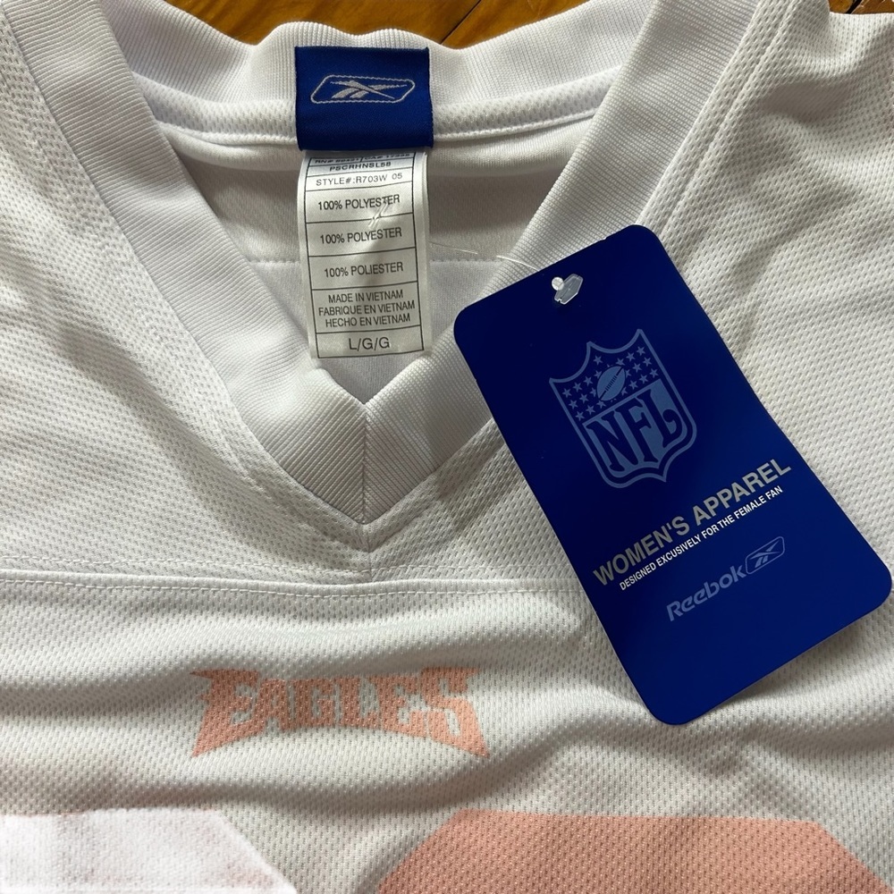 NFL Pink Eagles Westbrook Jersey by Reebok - Picture 3 of 5